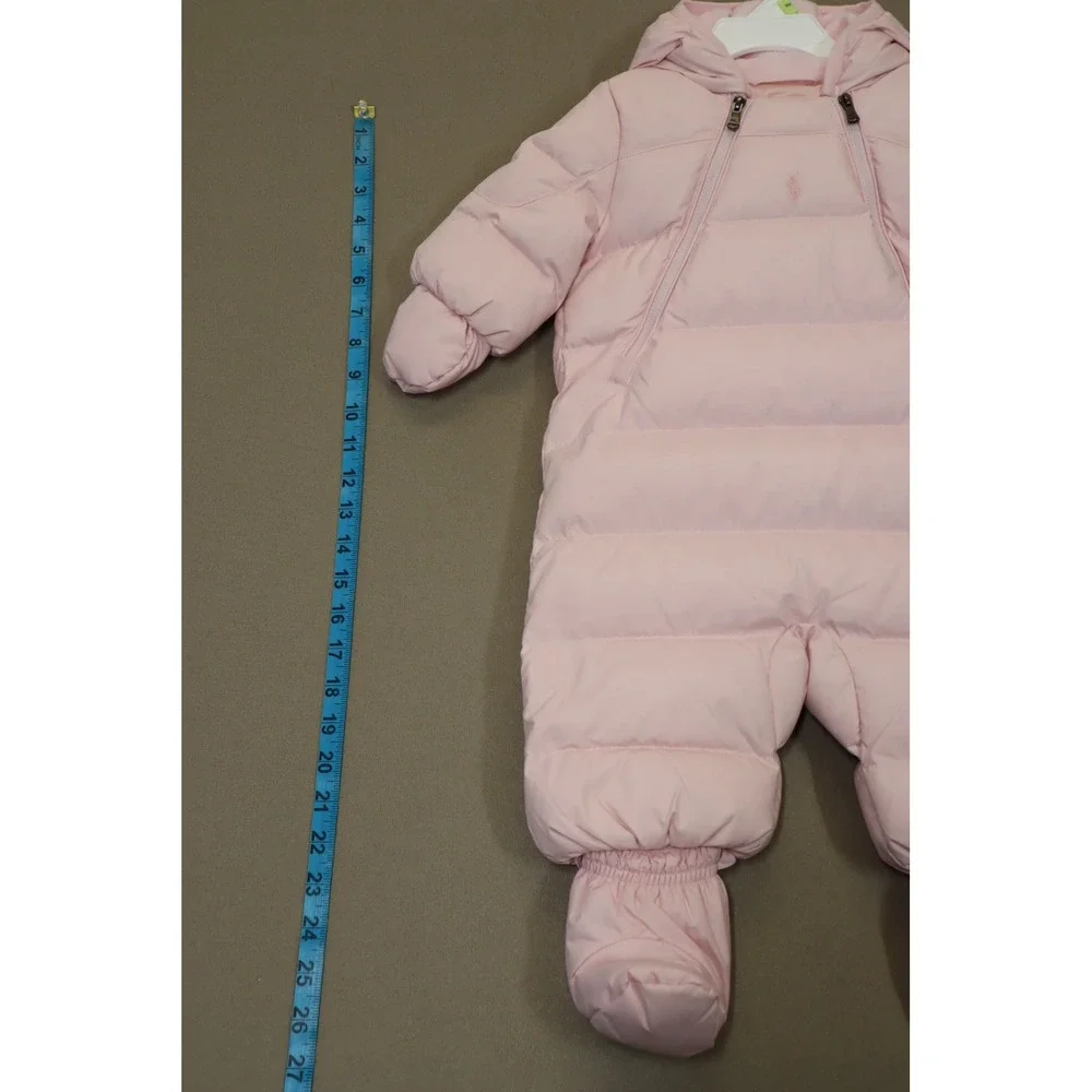 Polo Ralph Lauren Baby Water Repellent‎ Snowsuit - Hint of Pink - Size 3M